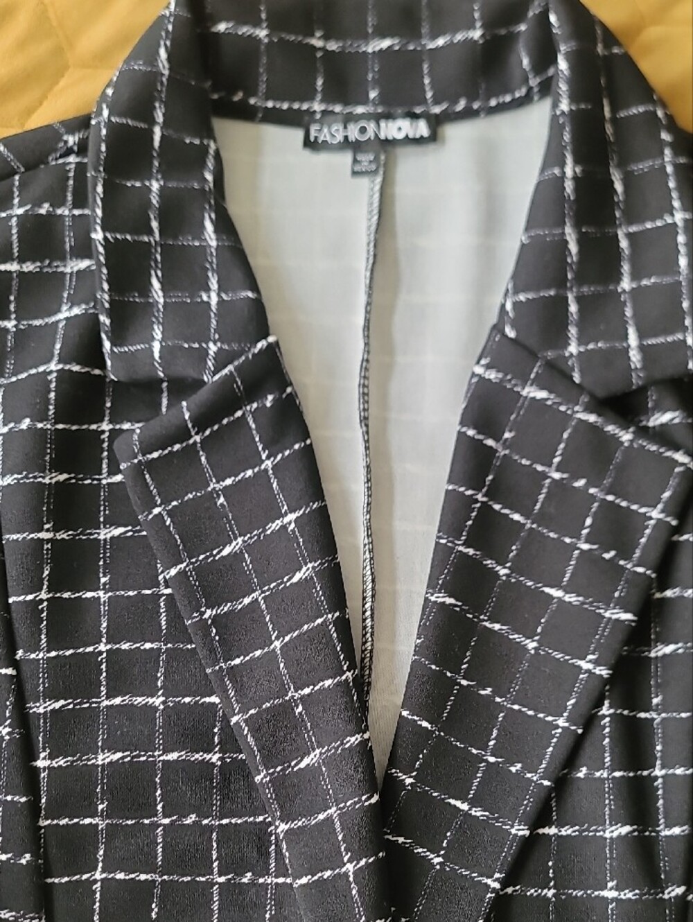 Black Windowpane Suit Jacket & Pants Set - Picture 4 of 5